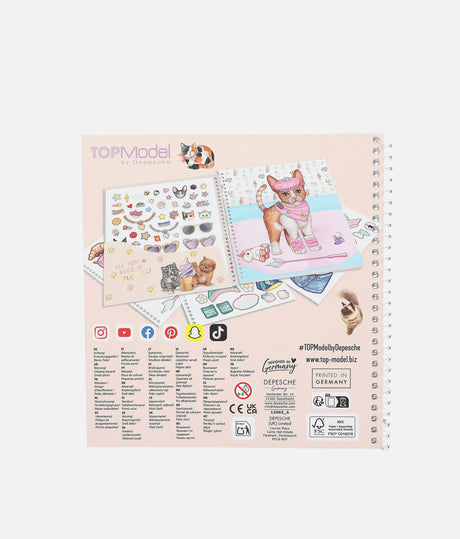 TOPModel Sticker Book, Dress Me Up KITTY - 0012965