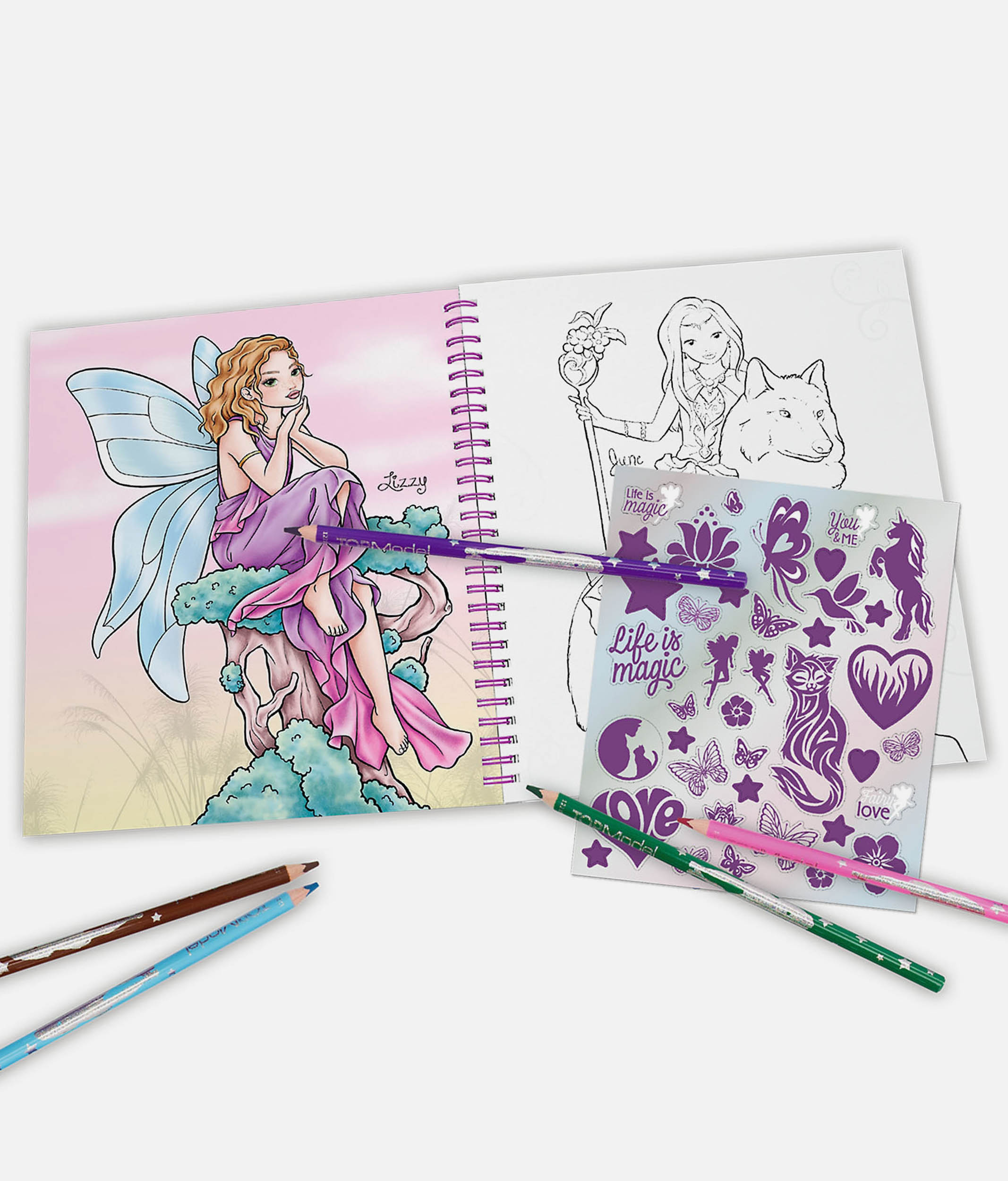 TOPModel Colouring Book, FAIRY LOVE - 0012976