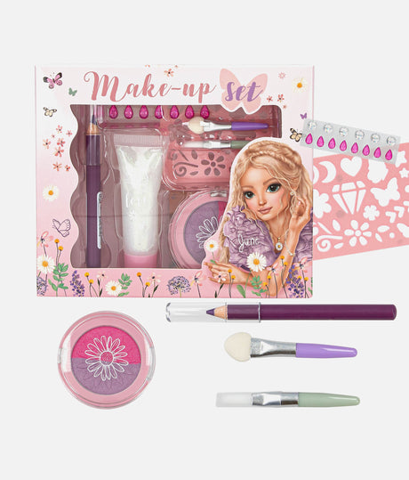TOPModel Make-up Set, Summer Feeling Beauty Kit for Teens with Glitter, Gems & Stencils - 0013167