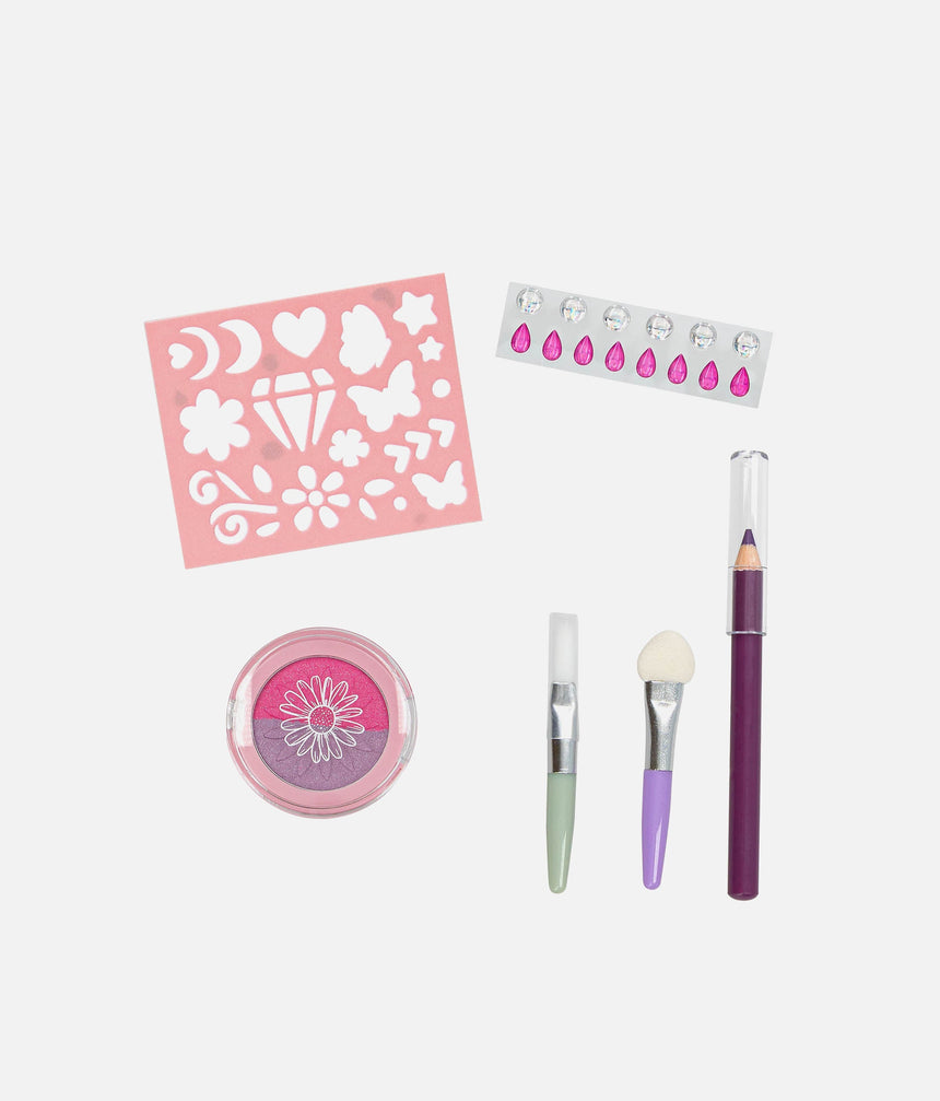 TOPModel Make-up Set, Summer Feeling Beauty Kit for Teens with Glitter, Gems & Stencils - 0013167