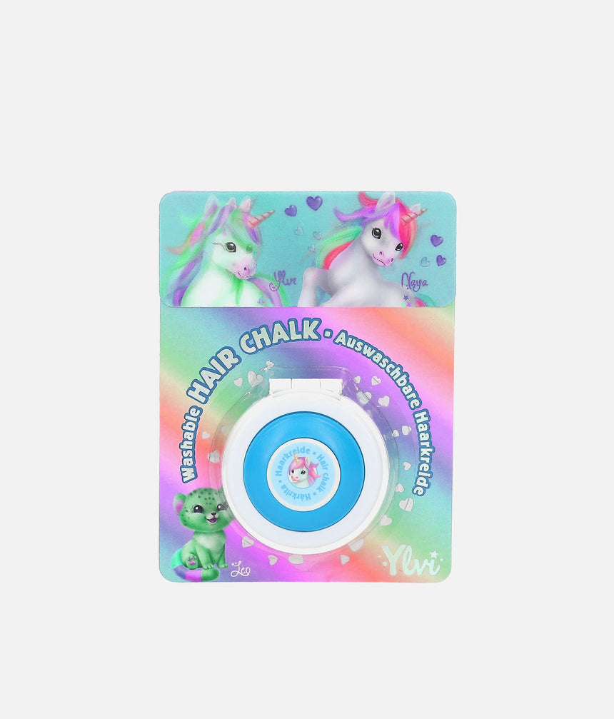 Washable Hair Chalk for Tweens, Cute Ylvi Unicorn Design & 3 Vibrant Colours - 0013281