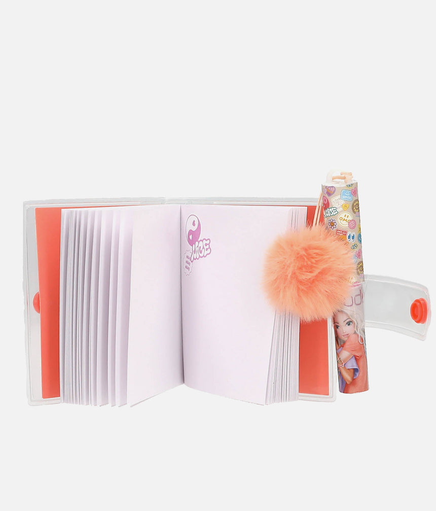 TOPModel Mini Notebook With Ballpen & Cute Pom-Pom - 0013422