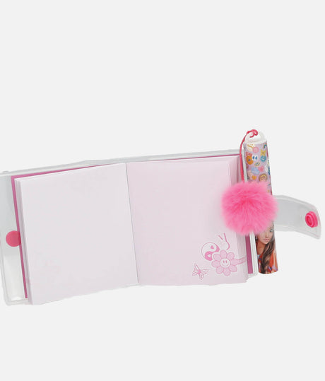 TOPModel Mini Notebook With Ballpen & Cute Pom-Pom - 0013422