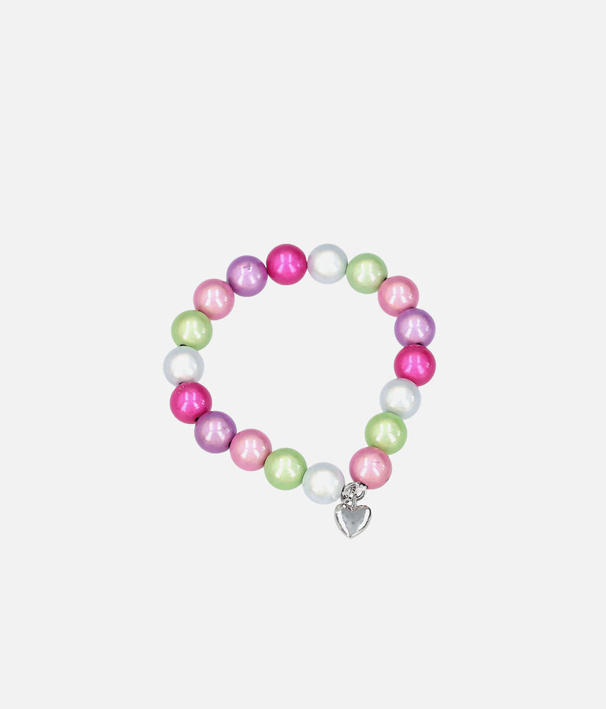 Ylvi Luminized Ball Bracelet with Heart Charm • 0013557