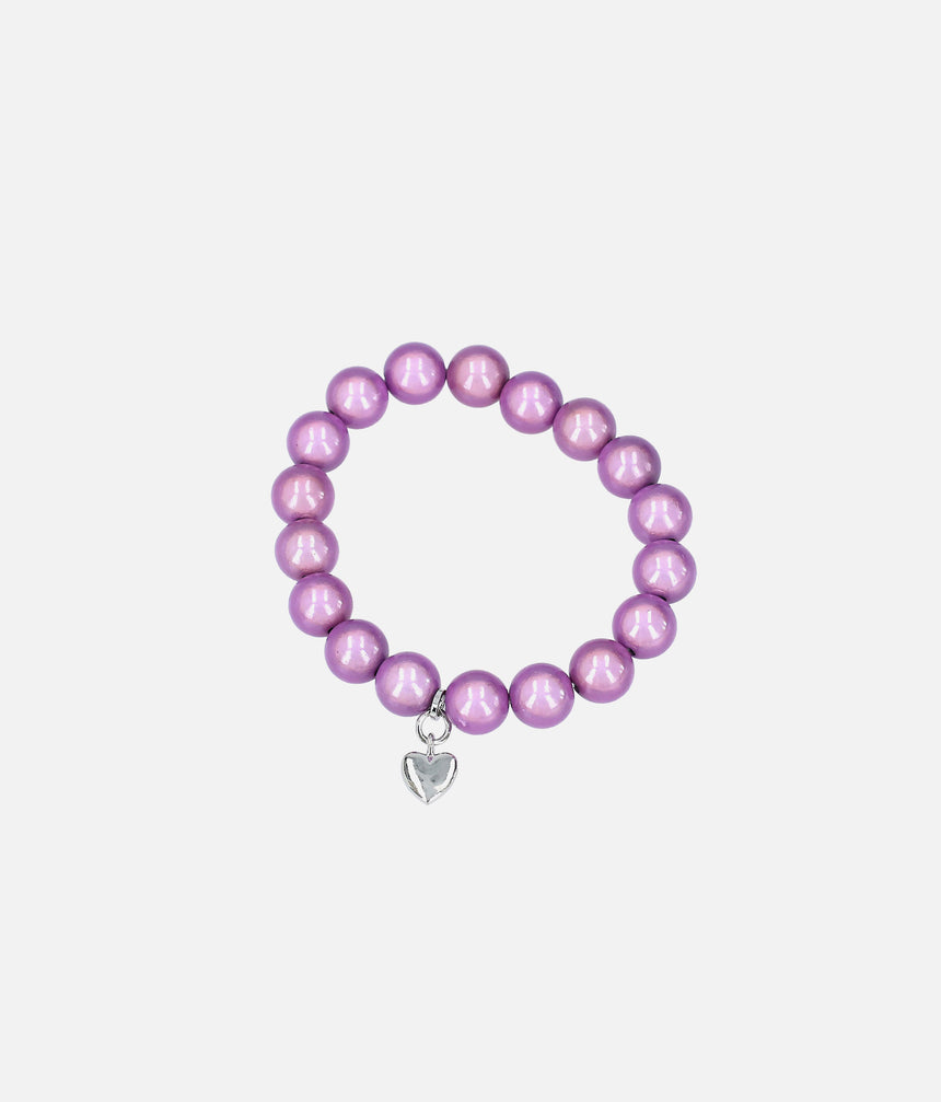 Ylvi Luminized Ball Bracelet with Heart Charm • 0013557
