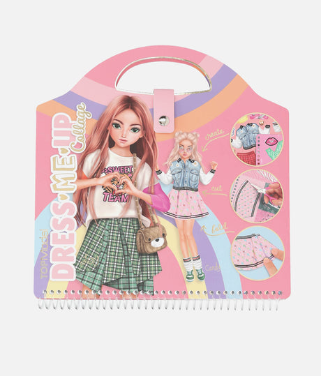 TOPModel Dress Me Up Fashion Collage & Colouring Book - 0013574