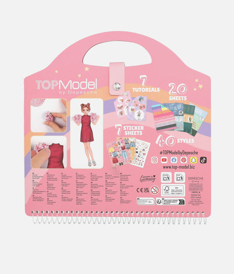 TOPModel Dress Me Up Fashion Collage & Colouring Book - 0013574