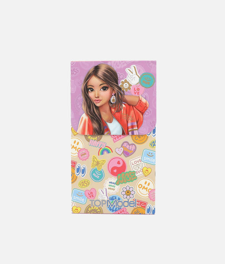 TOPModel Note Pad With Magnetic Closure, 60 Lined Pages, Stylish Design - 0013575