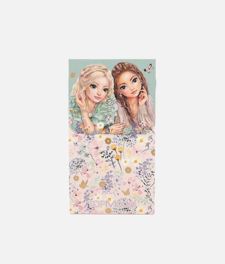 TOPModel Note Pad With Magnetic Closure, 60 Lined Pages, Stylish Design - 0013575