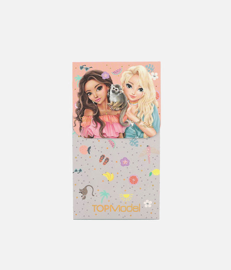 TOPModel Note Pad With Magnetic Closure, 60 Lined Pages, Stylish Design - 0013575