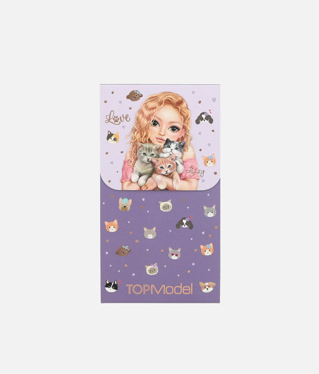 TOPModel Note Pad With Magnetic Closure, 60 Lined Pages, Stylish Design - 0013575