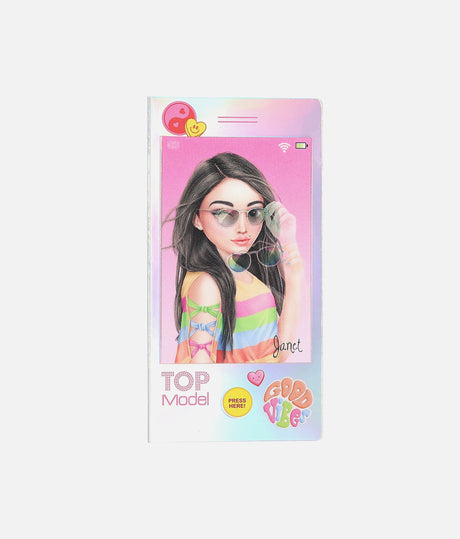 TOPModel Mini Colouring Book With Sound, 80 Pages & Music Feature - 0013576