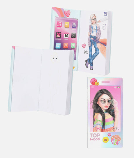 TOPModel Mini Colouring Book With Sound, 80 Pages & Music Feature - 0013576