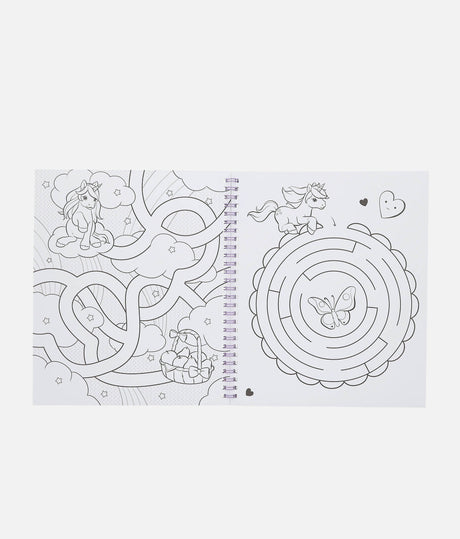 Ylvi Colouring Book with Unicorns, Stickers, 40 Pages of Fun - 0013587