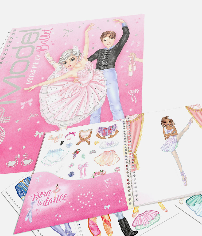 TOPModel Sticker Book - Ballet Edition, Creative Dress-Up Fun - 0013611