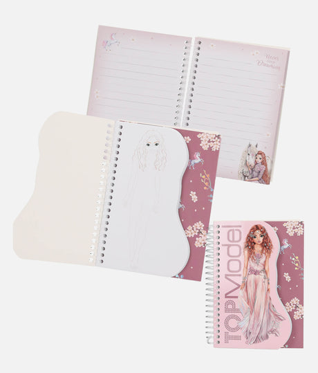 Notebook with fairy design on a white background