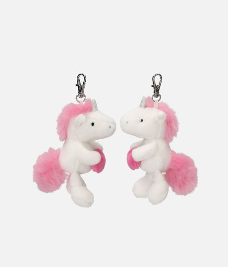 Ylvi, Plush Unicorn Pendant, Cute Clip-On Keyring - 0013636