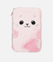 Princess Mimi Fluffy Double Pencil Case with Cute Seal Design - 0013725