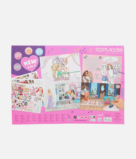 TOPModel XXL Activity Book, 4-in-1 Colouring, Sticker & Puzzle Fun - 0013731