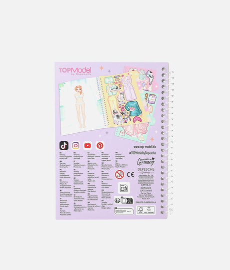 TOPModel Dress Me Up Sticker Book, 32 Pages + 7 Sticker Sheets - 0013742