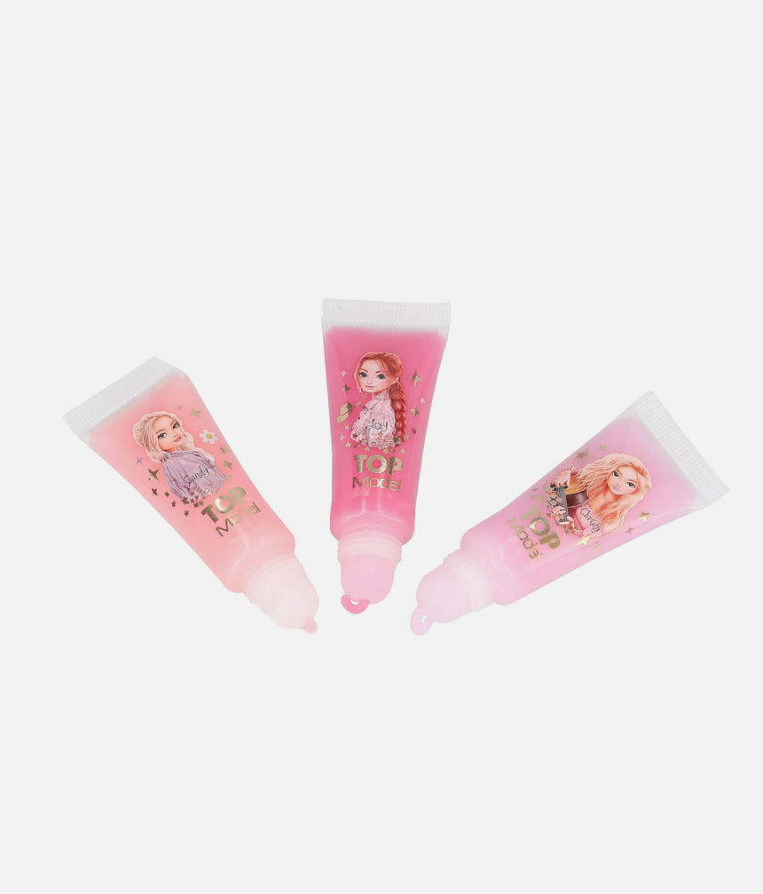 TOPModel Lip Gloss Set for Little Dancers in Transparent Pouch, COWGIRL - 0013759