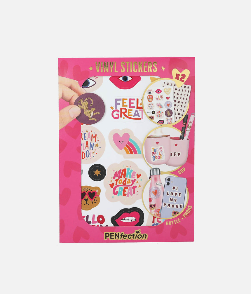 Cute PENfection Stickers Set for Phones, Bottles & Notebooks - 0013894