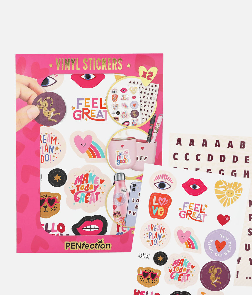 Cute PENfection Stickers Set for Phones, Bottles & Notebooks - 0013894