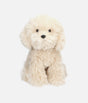 TOPModel Plush Dog, Beige Curly-Fur Puppy Toy, Soft & Cuddly - 0014059