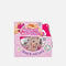 TOPModel cherry-scented hand and nail care spray in pink packaging with Candy artwork and a heart-shaped bag clip
