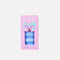 TOPModel peach Bubble KPOP lip gloss in a blue bottle inside a pink window box with a bow design