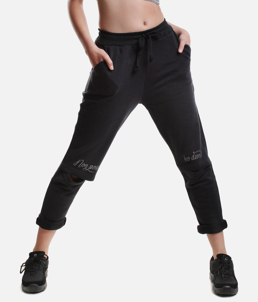 Open-knee Dance Pants - 0093