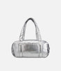 Quilted Duffel Bag, Silver Ballet Studio/Gym Bag, Medium Size - B0232NC