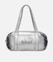 Large Duffel Bag, Silver Dance & Gym Bag with Pockets - B0233NC