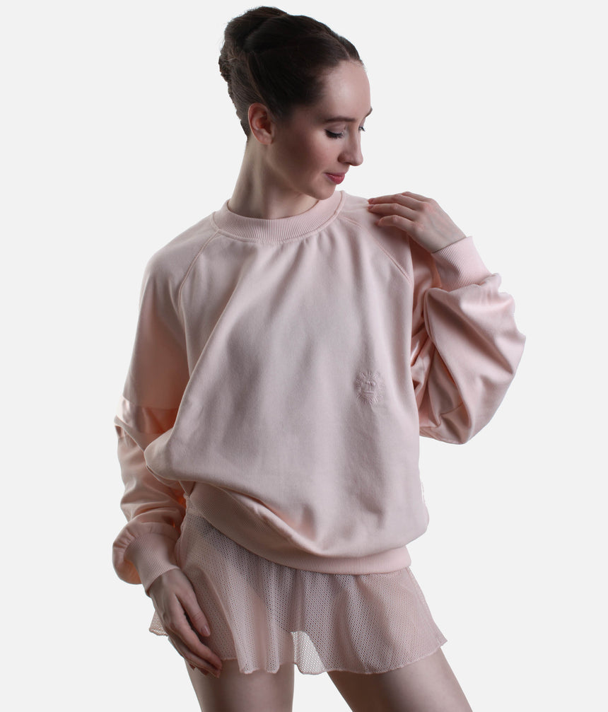 Brushed Fleece Sweatshirt, Warm-Up & Lounge Essential - S0573