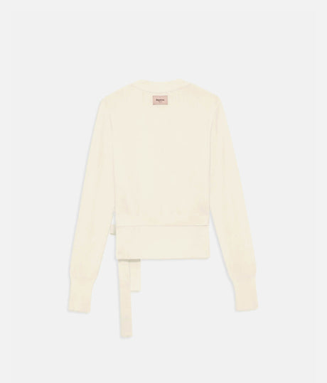 Premium Rib Knit Ballet Wrap with Tie Closure - S0757