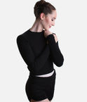 Coppola Long Sleeve Knit Warm-Up Top, Mise-En-Scene Collection • CK11012W