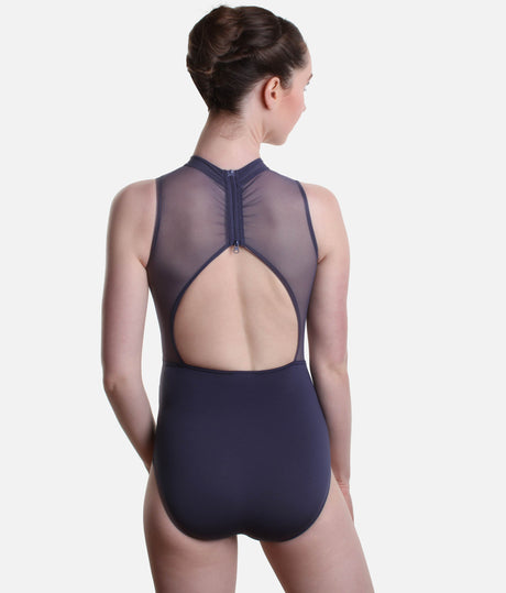 High Neck Dance Leotard, Wildflower Hyacinth - 12087W