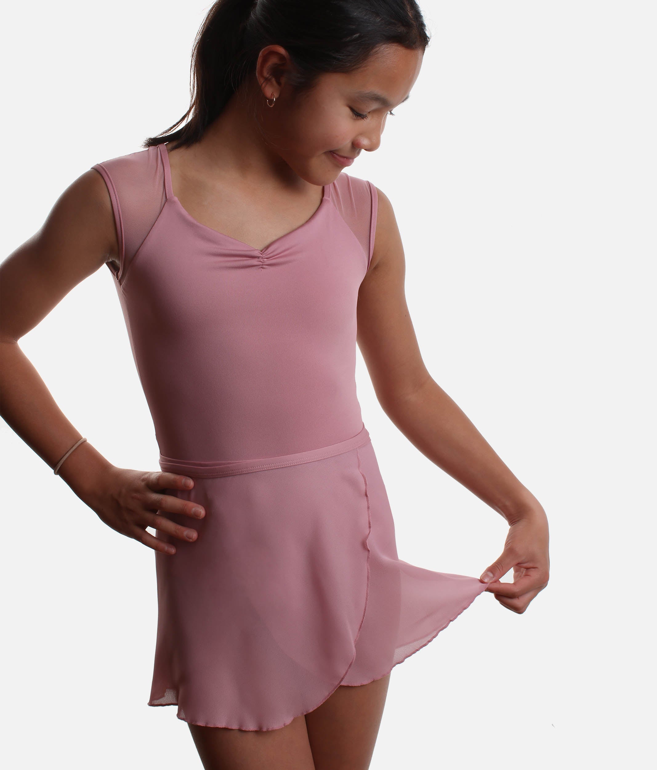 Girls Wrap Ballet Skirt, Sunflower Sunflower - 12095W