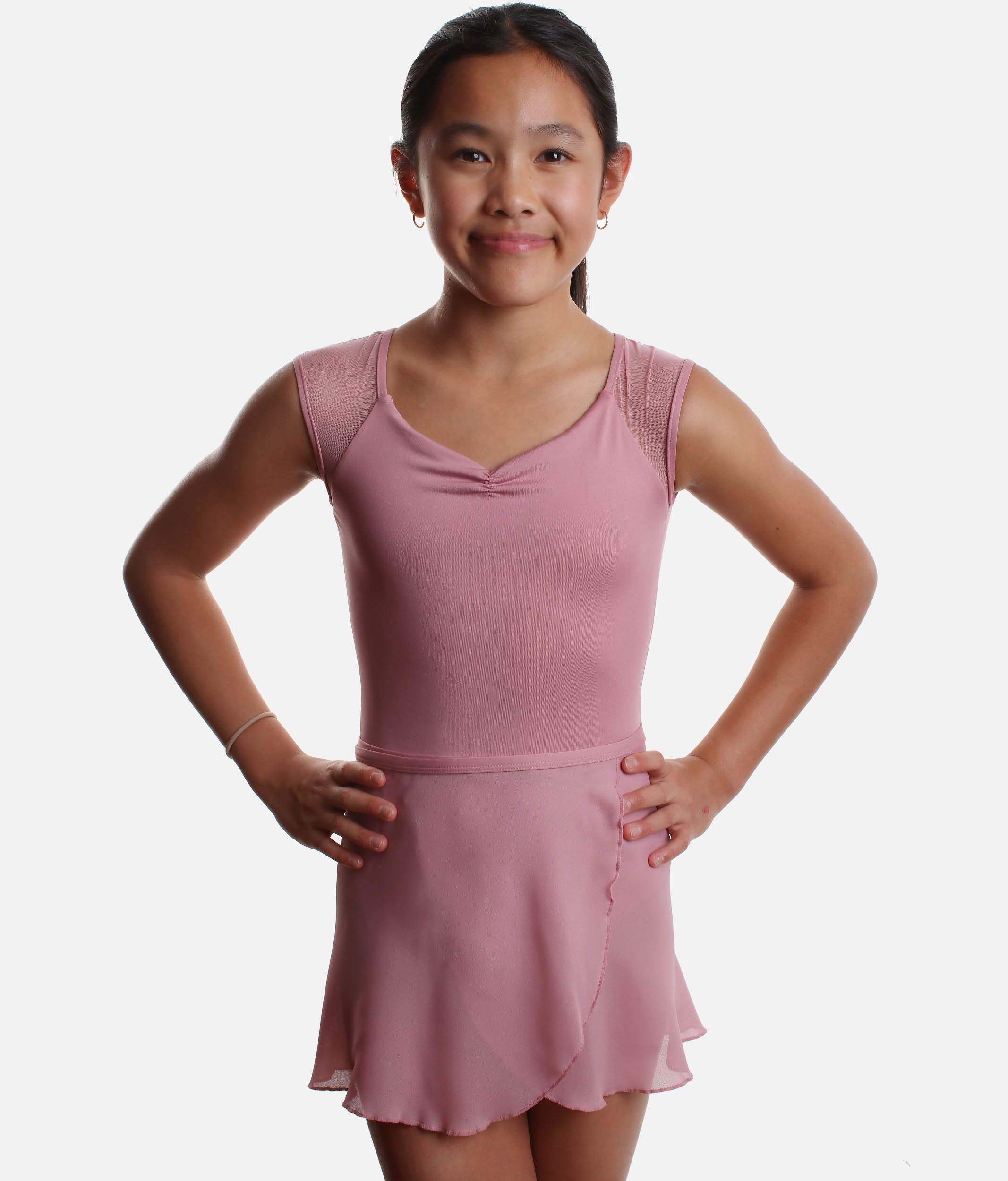 Girls Wrap Ballet Skirt, Sunflower Sunflower - 12095W