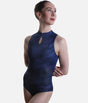 Sequoia High Neck Leotard with Keyhole Front & Unique Pattern - 12412W