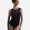 Allure Mesh Back Leotard with Floral Detail & Luxury Velvet Trim - 12401W