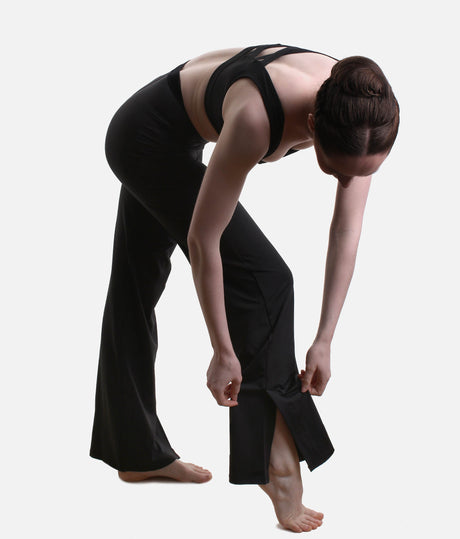 Beguile Wide Leg Dance Pant, High Waist Split Hem Warm-Up - 12407W