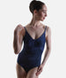 Carrara Cami Leotard with Adjustable Straps, Twisted Front & Back - 12410W