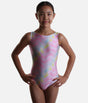 Girls Sunrise Gymnastics Leotard, Trendy Tank with Deep U-Back Design - 12442C