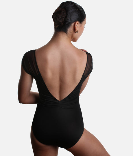 MOONSTRUCK Mesh Cap Sleeve Leotard, Contemporary Ballet Style - 12603W