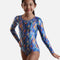 Long Sleeve Gymnastics Leotard, Unique Back Design - 17898