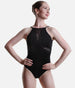 Webbed Mesh Inserts Camisole Leotard - RDE 1911