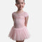 Girls Sharon Cap Sleeve Tutu Dress, Mesh Panel & Floral Print - CL20007