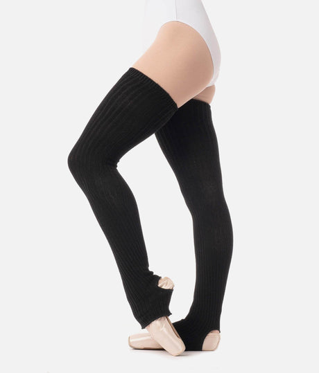 Long Stirrup Legwarmers, Bamboo Natural Fibers - 2041