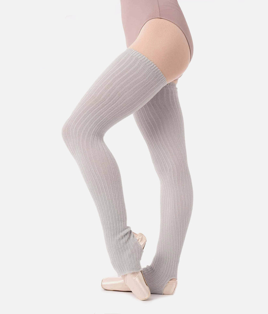 Long Stirrup Legwarmers, Bamboo Natural Fibers - 2041